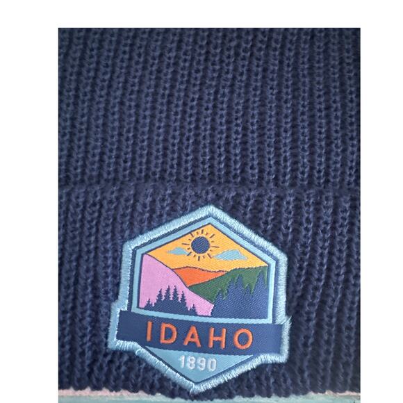 Home Free Beanie Blue Idaho Winter Hat - Picture 3 of 3